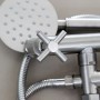 Зображення Змішувач для ванни нержавіюча сталь Крафт 8007 короткий Хрестик купити в procom.ua - зображення 5