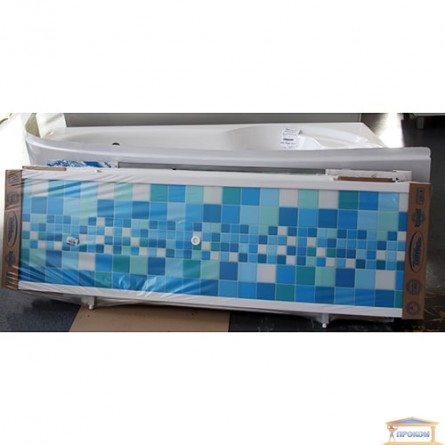 Изображение Экран под ванну Ультра-легкий 1,68м голубая плитка купить в procom.ua - изображение 1
