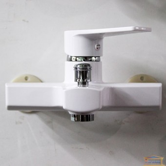 Зображення Змішувач для ванни PLAMIX Oscar-009 White (без шлангу) купити в procom.ua