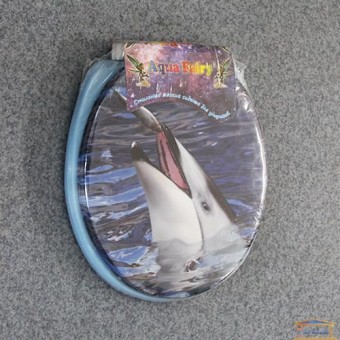 Изображение Сиденье для унитаза мягкое Дельфин купить в procom.ua