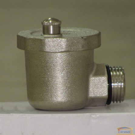 Зображення Повітровідвідник прямий з клапаном 1/2" нікель EVO купити в procom.ua - зображення 1
