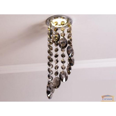 Изображение Точечный светильник с пепельным хрусталем 6013 E СH-SM купить в procom.ua - изображение 2