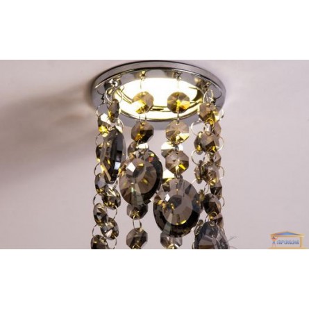 Изображение Точечный светильник с пепельным хрусталем 6013 E СH-SM купить в procom.ua - изображение 4