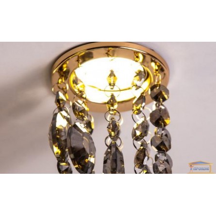 Изображение Точечный светильник с пепельным хрусталем 6013 E GD-SM купить в procom.ua - изображение 4