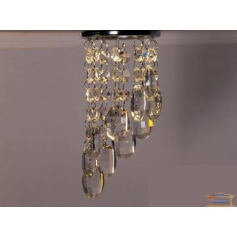 Зображення Точковий світильник з кришталевими підвісками 6016 B CH-CA купити в procom.ua