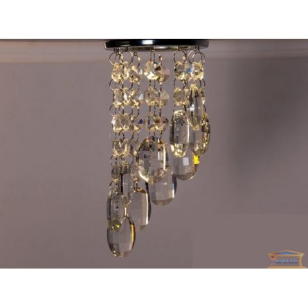 Изображение Точечный светильник с хрустальными подвесками 6016 B CH-CA купить в procom.ua - изображение 1