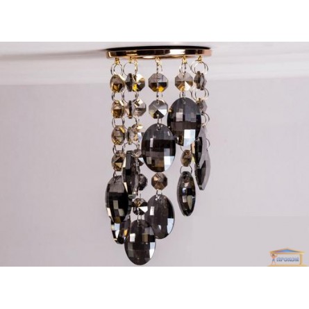 Изображение Точечный светильник с хрустальными подвесками 6016 B GD-SM купить в procom.ua - изображение 3