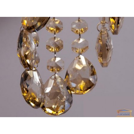 Зображення Точковий світильник з підвісками із кришталю кольору шампань 6019 D GD-SP купити в procom.ua - зображення 5