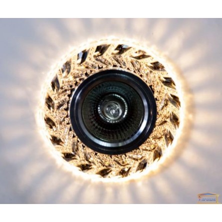 Изображение Точечный светильник со встроенной LED подсветкой 7036 ИП-WH купить в procom.ua - изображение 1