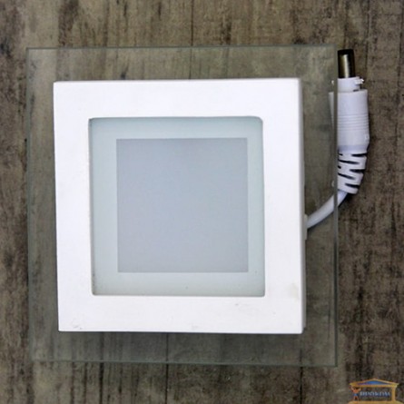 Изображение Светильник LED PANEL SQUARE (квадрат) 6W GLASS White Б-класс 458/1 купить в procom.ua - изображение 1